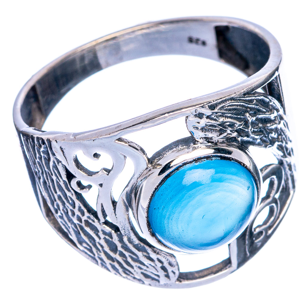 Aqua Chalcedony Ring Size 10 (925 Sterling Silver) R144386