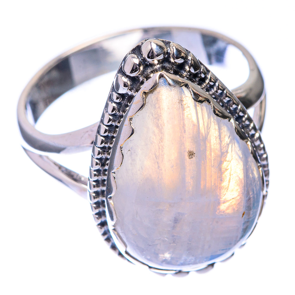 Rainbow Moonstone Ring Size 8 (925 Sterling Silver) R141494