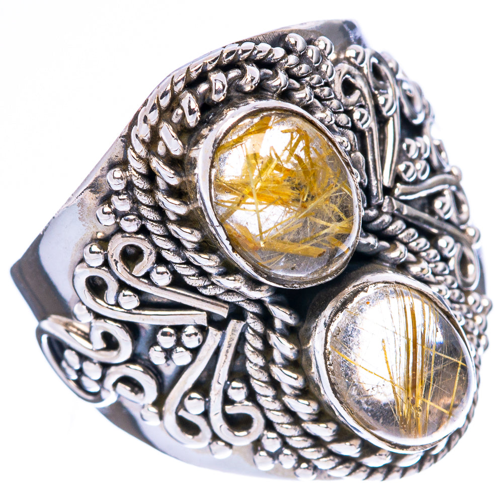 Rutilated Quartz Ring Size 7 (925 Sterling Silver) R4239