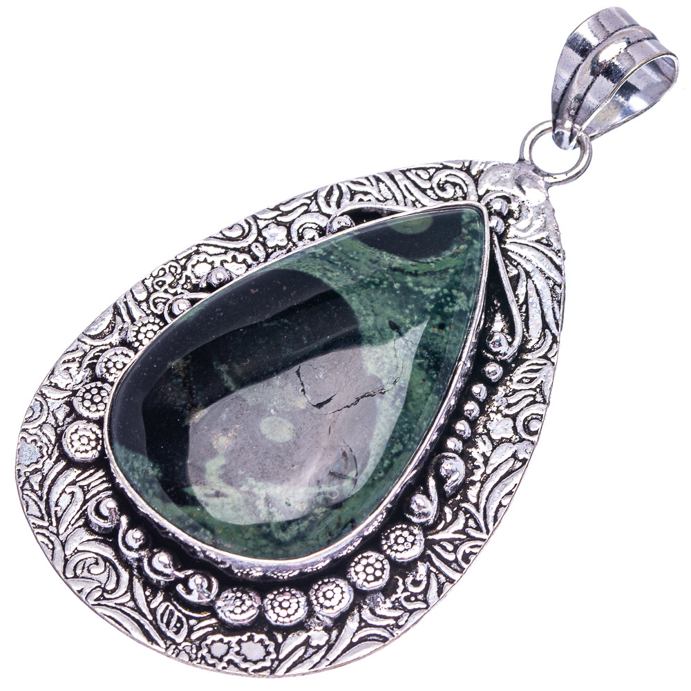 Galaxy  Jasper Pendant 2 5/8" (German Silver)