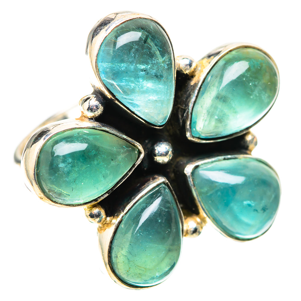 Blue Fluorite Ring Size 6.75 (925 Sterling Silver) RING138345