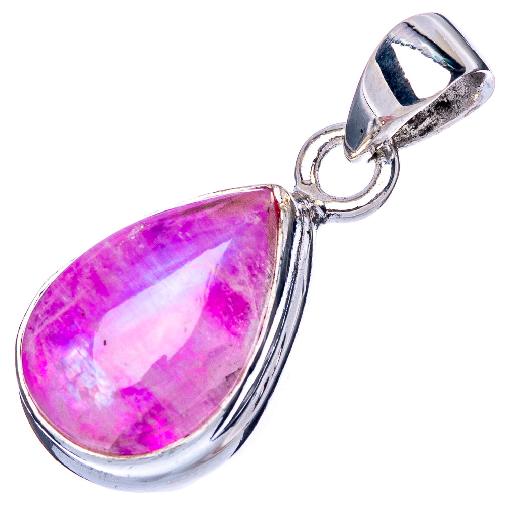 Pink Moonstone Pendant 1" (925 Sterling Silver) P42409