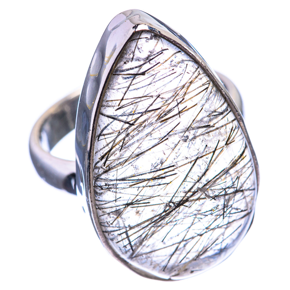 Tourmalinated Quartz Ring Size 7.75 (925 Sterling Silver) R142014