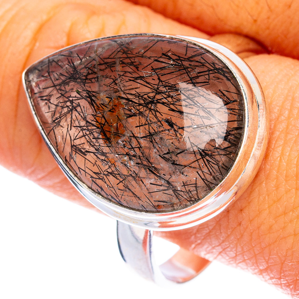 Tourmalinated Quartz Ring Size 12 (925 Sterling Silver) R144431