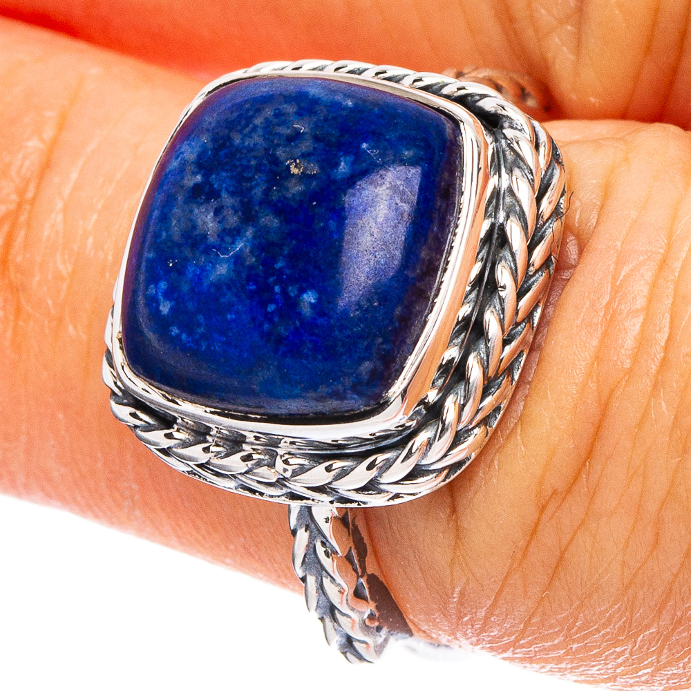 Lapis Lazuli 925 Sterling Silver Premium Ring Size 6.75 (925 Sterling Silver) R6454