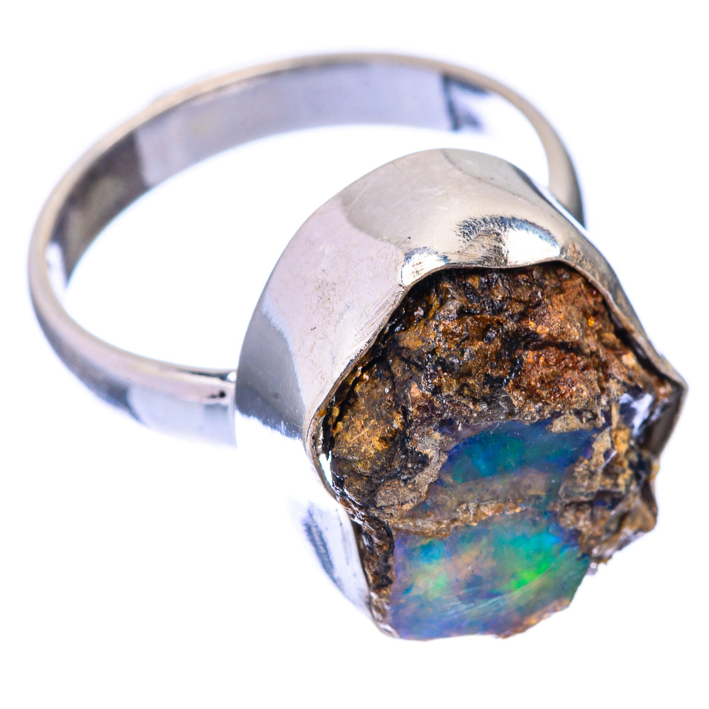 Raw Ethiopian Opal Ring Size 7.25 (925 Sterling Silver) R141537
