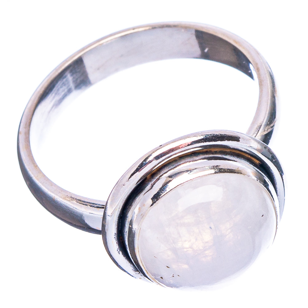 Rainbow Moonstone Ring Size 6.5 (.925 Sterling Silver)