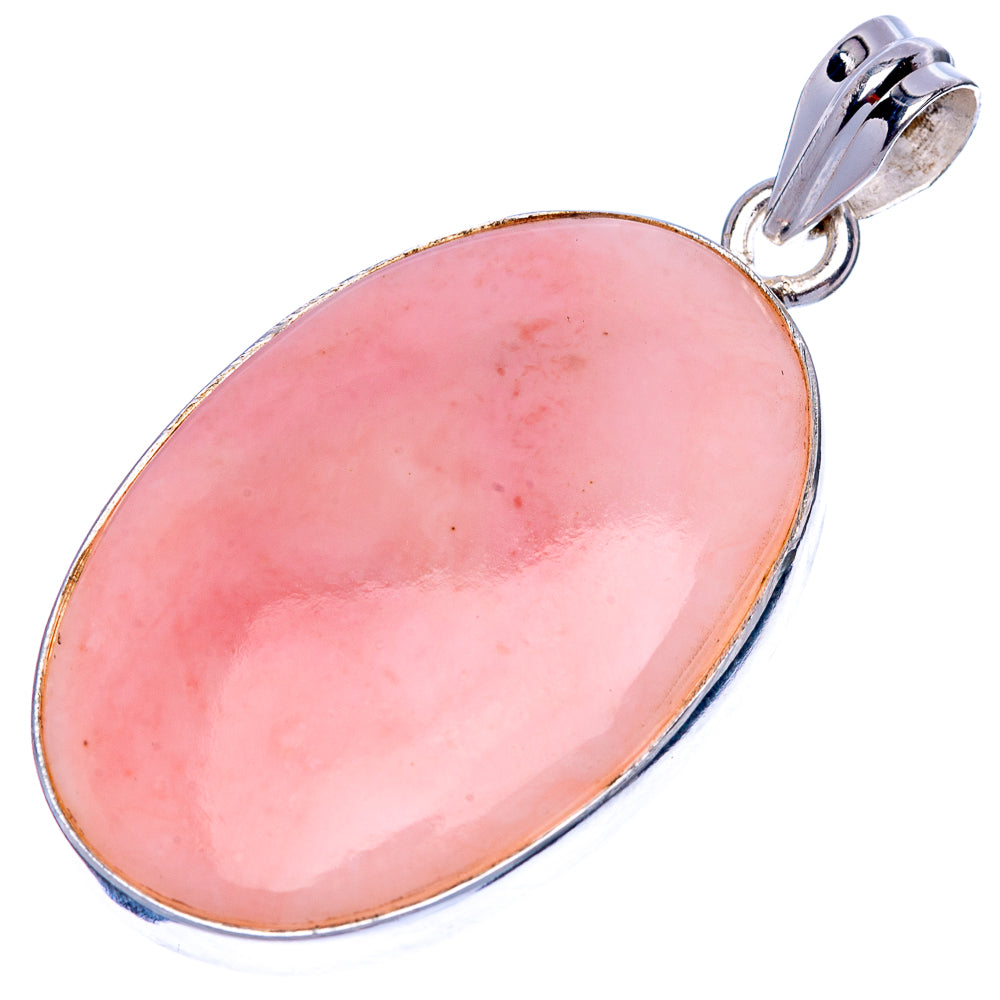 Pink Opal Pendant 1 7/8" (925 Sterling Silver) P40483