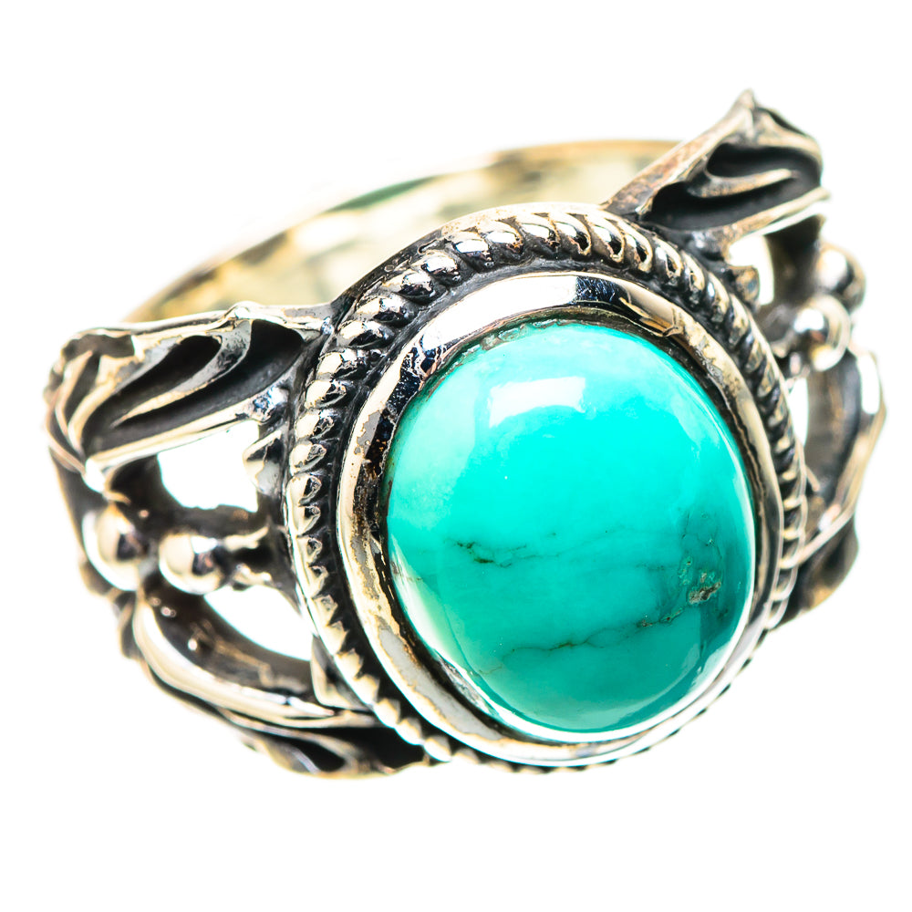 Tibetan Turquoise Ring Size 6.25 (925 Sterling Silver) RING138682