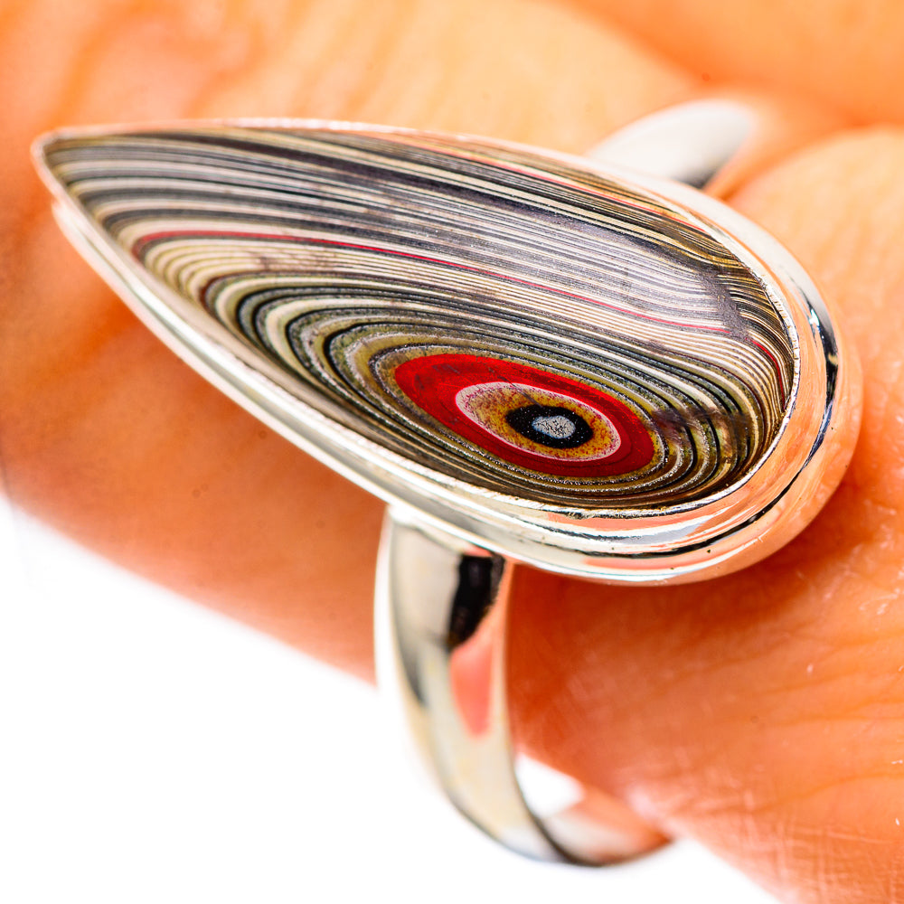 Fordite 925 Sterling Silver Ring Size 10 (925 Sterling Silver) RING139575