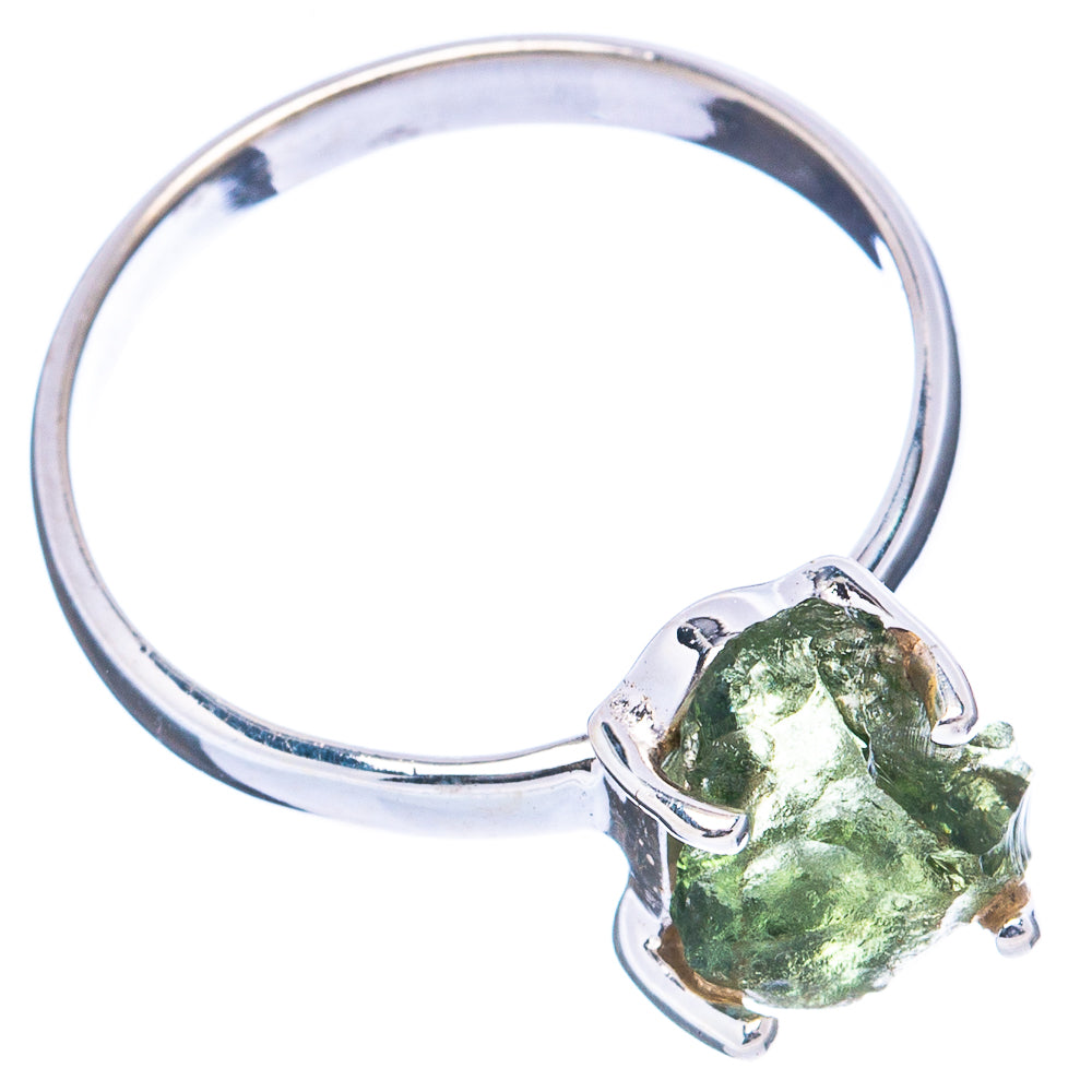 Rare Moldavite Ring Size 8.75 (.925 Sterling Silver)