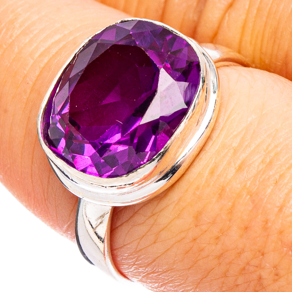 Brazilian Amethyst Ring Size 8 (.925 Sterling Silver)