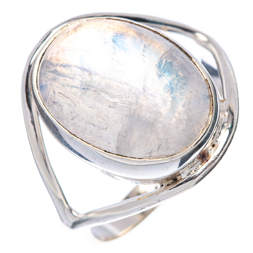 Rainbow Moonstone Dainty Ring Size 7 (925 Sterling Silver) R145876