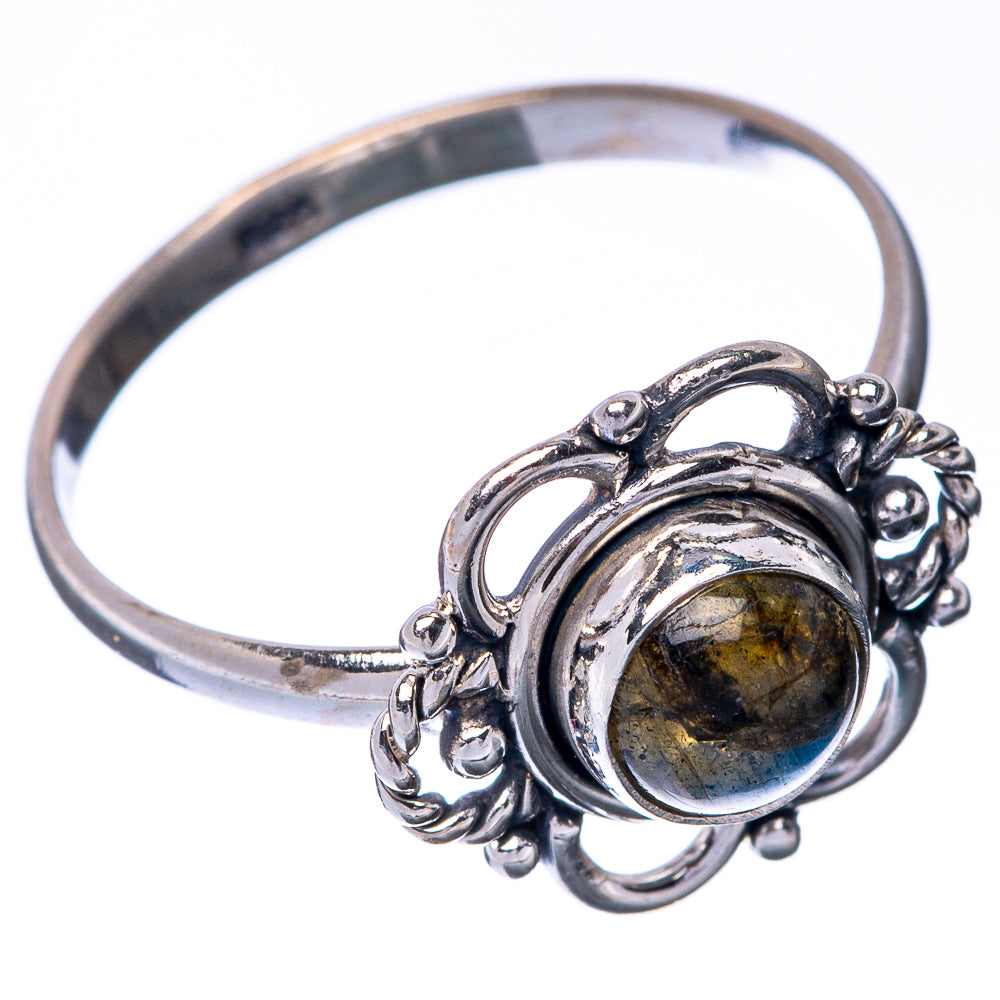 Labradorite Dainty Ring Size 7.75 (925 Sterling Silver) R145242