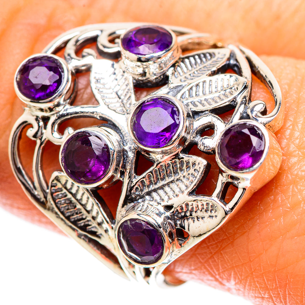 Faceted Amethyst Ring Size 9.75 (925 Sterling Silver) RING137903