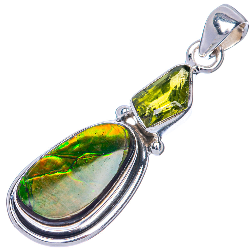 Canadian Ammolite Pendant 1 5/8" (925 Sterling Silver) PD39845
