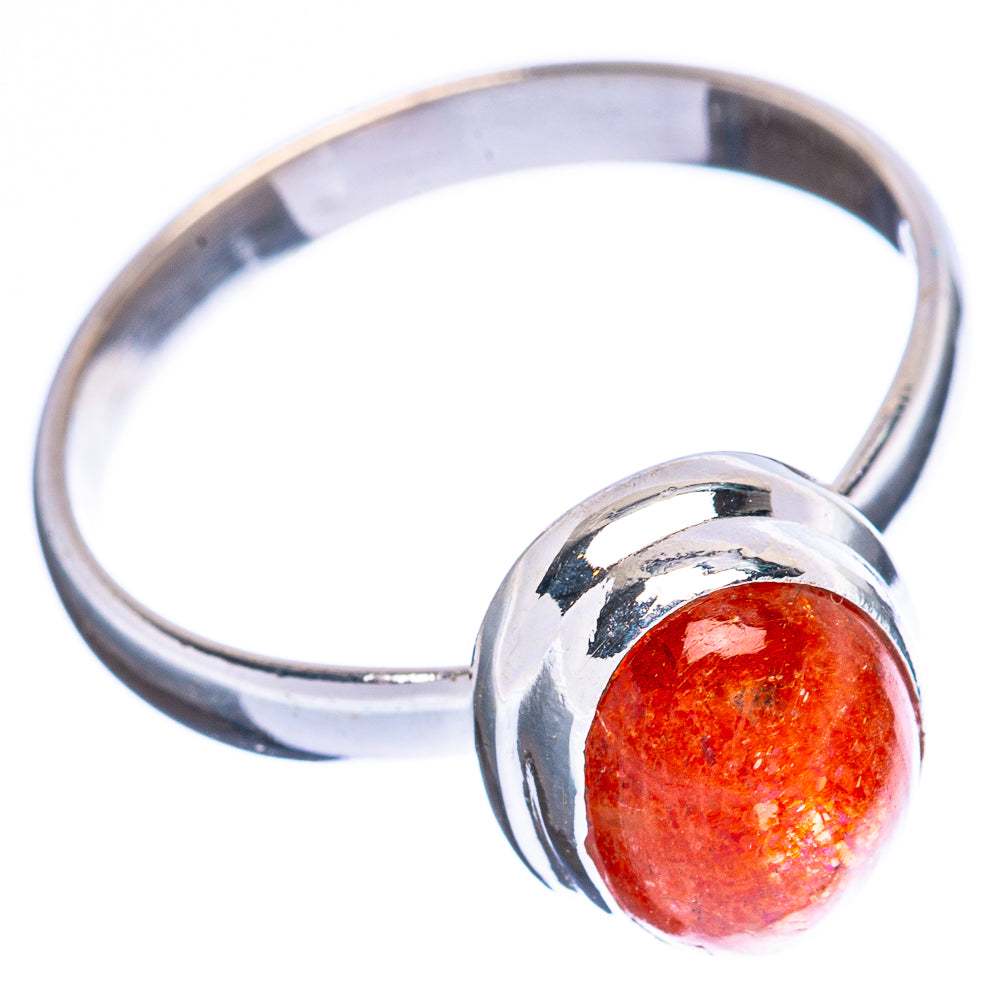 Value Sunstone Ring Size 7.5 (925 Sterling Silver) R3163