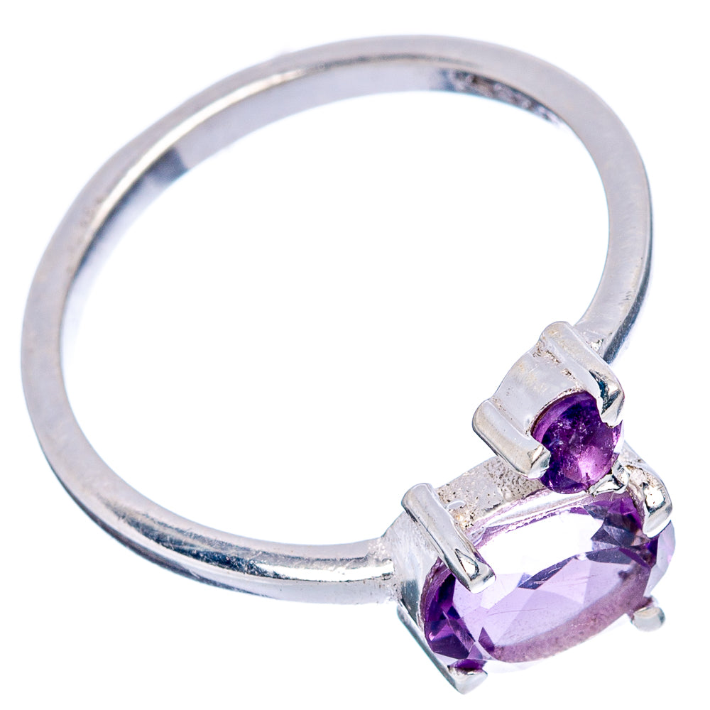 Amethyst Dainty Ring Size 6.5 (.925 Sterling Silver)