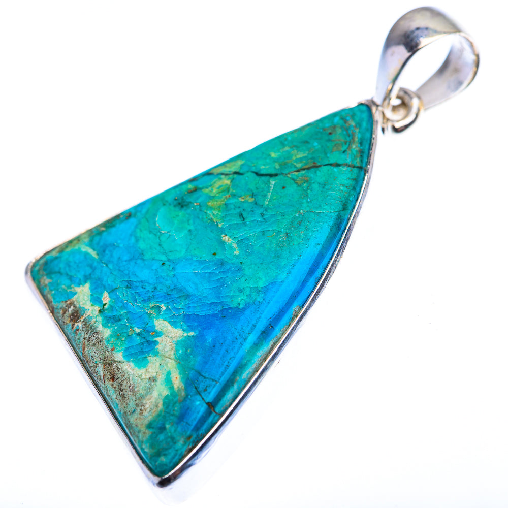 Chrysocolla Pendant 1 3/4" (925 Sterling Silver) PD38445