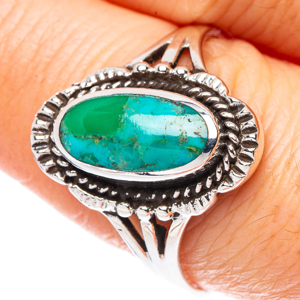 Rare Arizona Turquoise Ring Size 9.5 (925 Sterling Silver) R2289