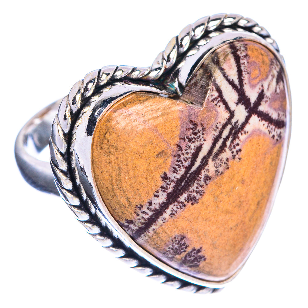 Large Picture Jasper Ring Size 6 (925 Sterling Silver) R144337