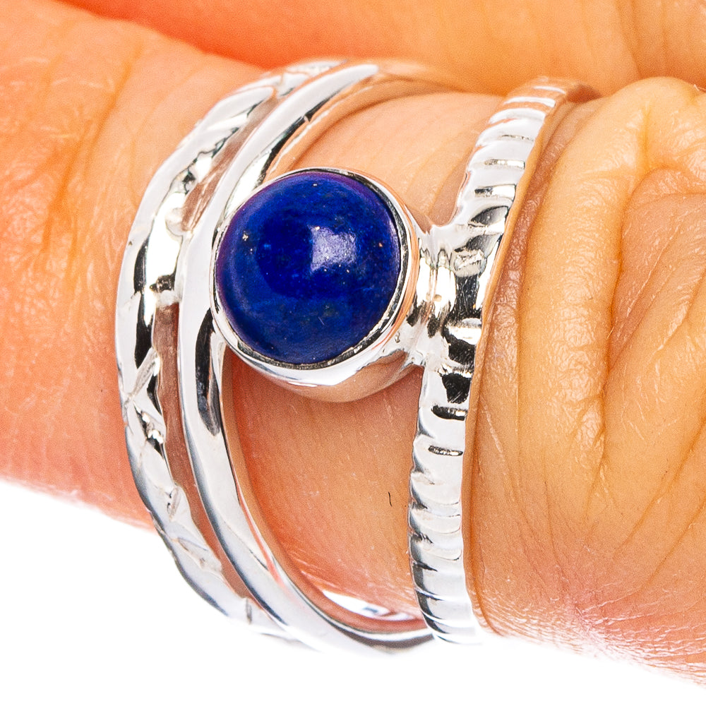 Lapis Lazuli 925 Sterling Silver Premium Ring Size 5.75 (925 Sterling Silver) R6461