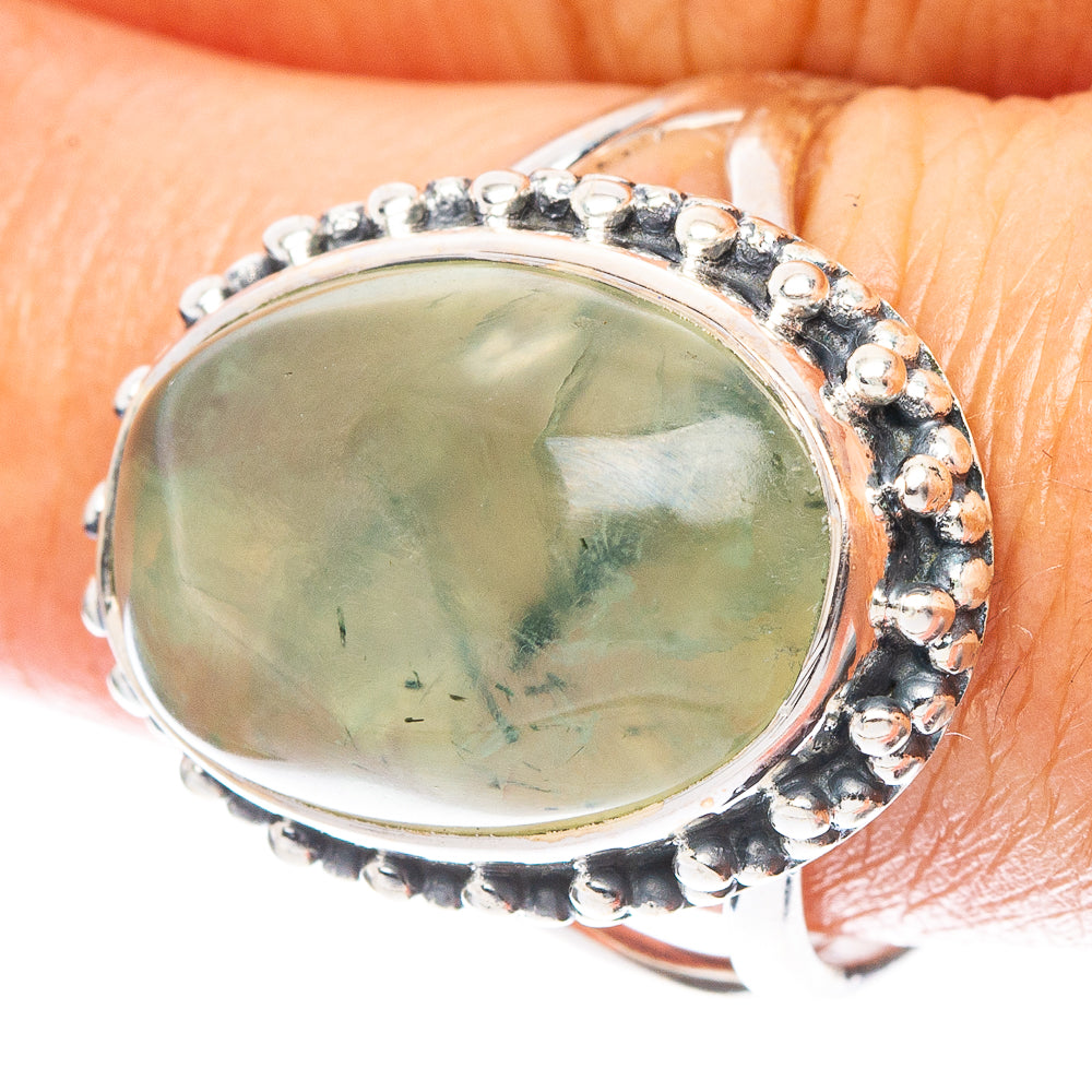 Prehnite Ring Size 9 (925 Sterling Silver) R7023