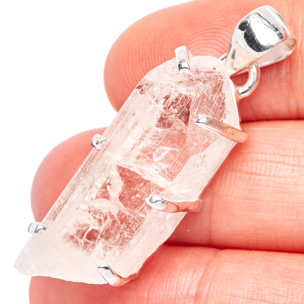 Rare Danburite Pendant 1 5/8" (925 Sterling Silver) P41557