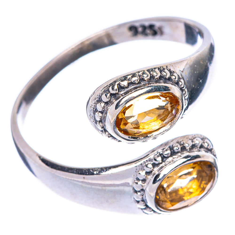 Faceted Citrine Ring Size 7.5 (925 Sterling Silver) R1475
