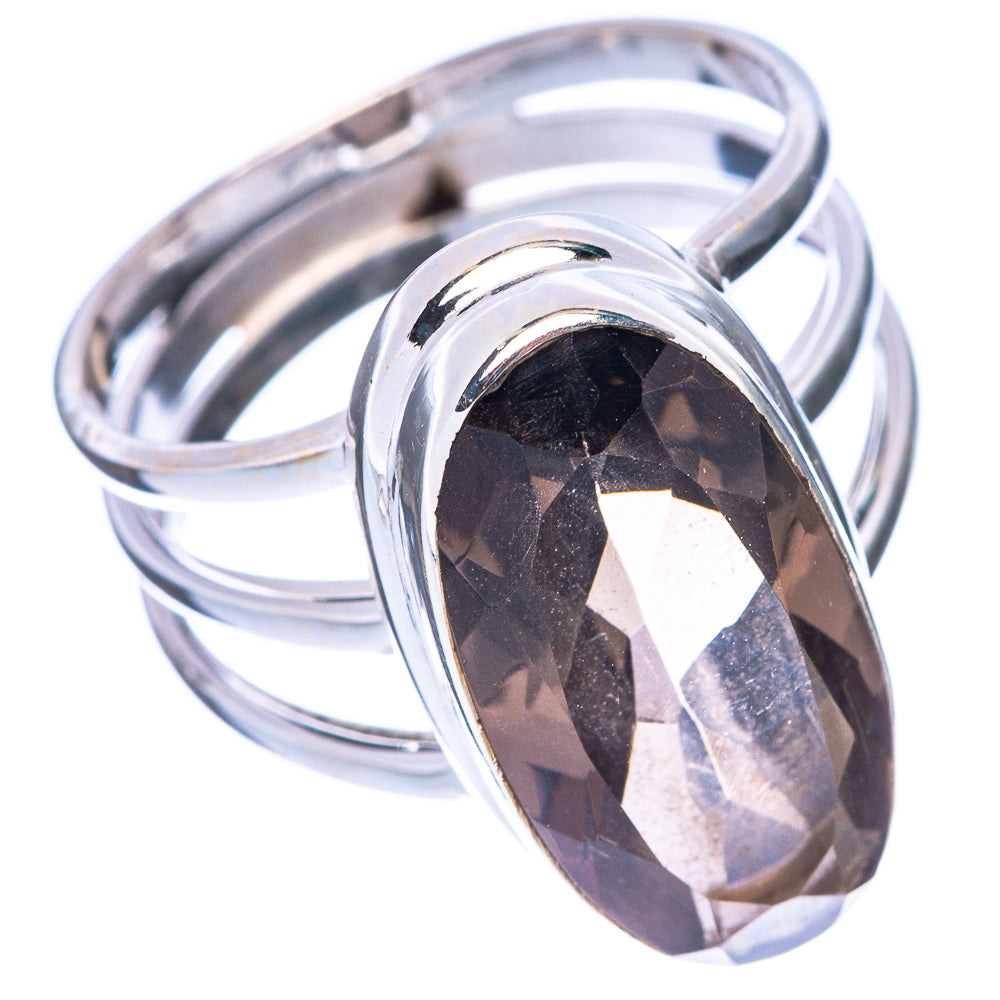 Smoky Quartz Ring Size 7 (925 Sterling Silver) R1705