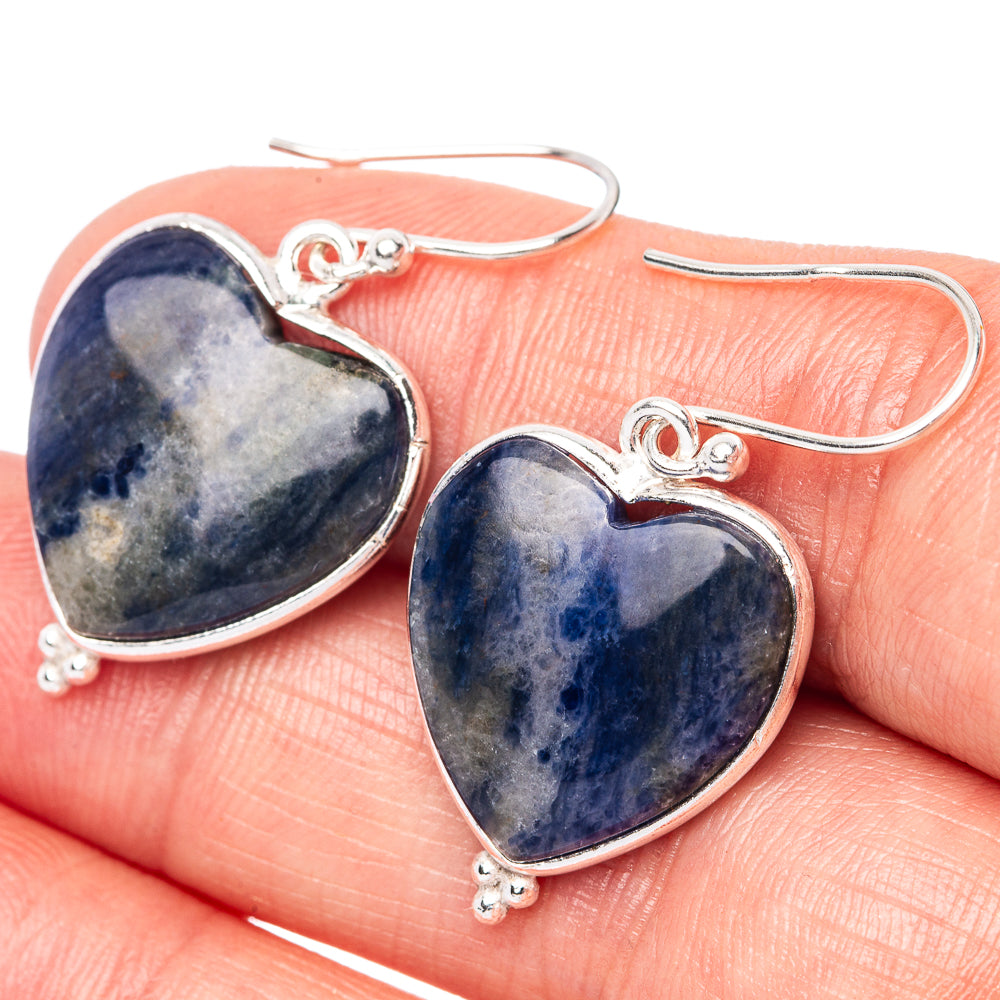 Sodlaite Earrings 1 3/8" (925 Sterling Silver) E1484