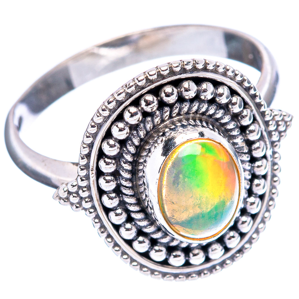 Rare Ethiopian Opal Ring Size 7 (.925 Sterling Silver)