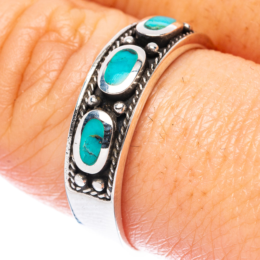 Rare Arizona Turquoise Ring Size 9.5 (925 Sterling Silver) R3391