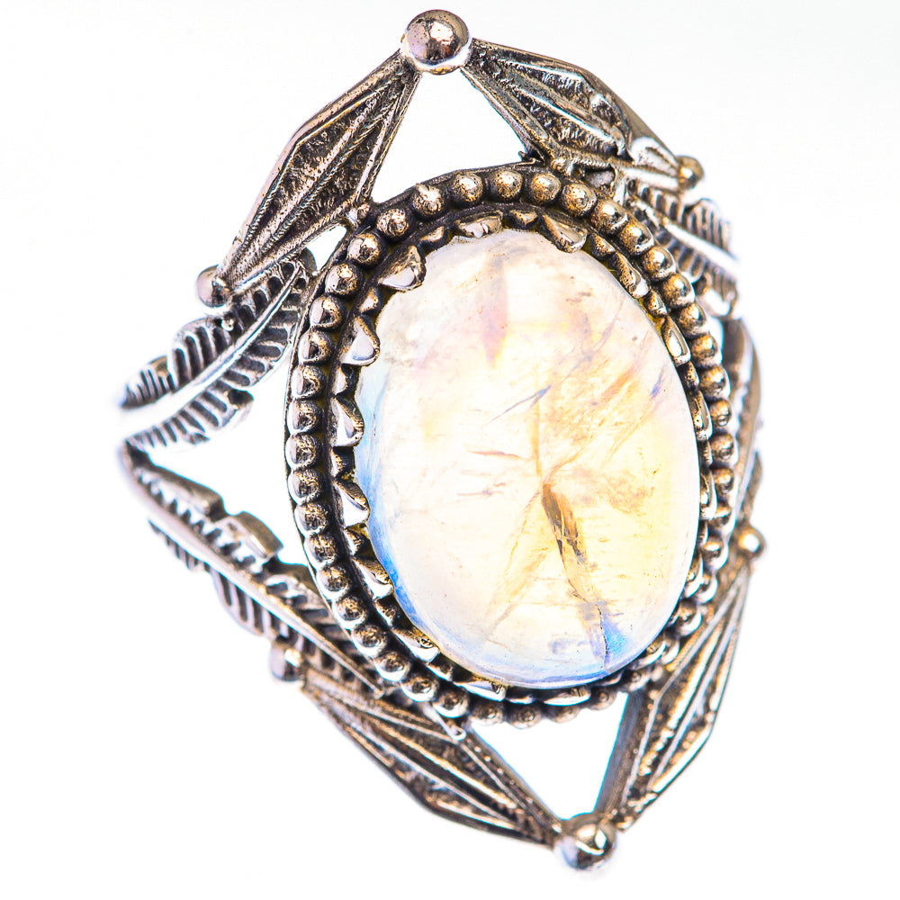 Rainbow Moonstone Ring Size 7.75 (925 Sterling Silver) RING139906