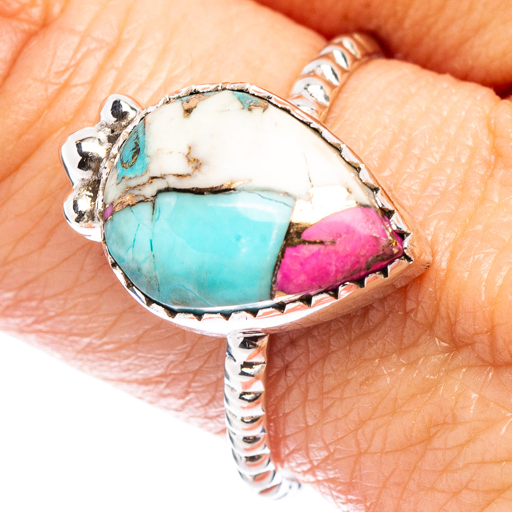 Cotton Candy Turquoise Ring Size 10 (.925 Sterling Silver)
