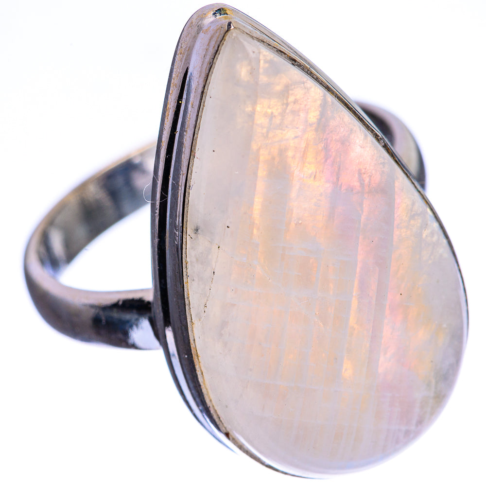 Rainbow Moonstone Ring Size 9 (925 Sterling Silver) R142940