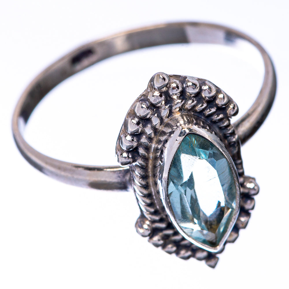 Blue Topaz Dainty Ring Size 7.75 (925 Sterling Silver) R145197