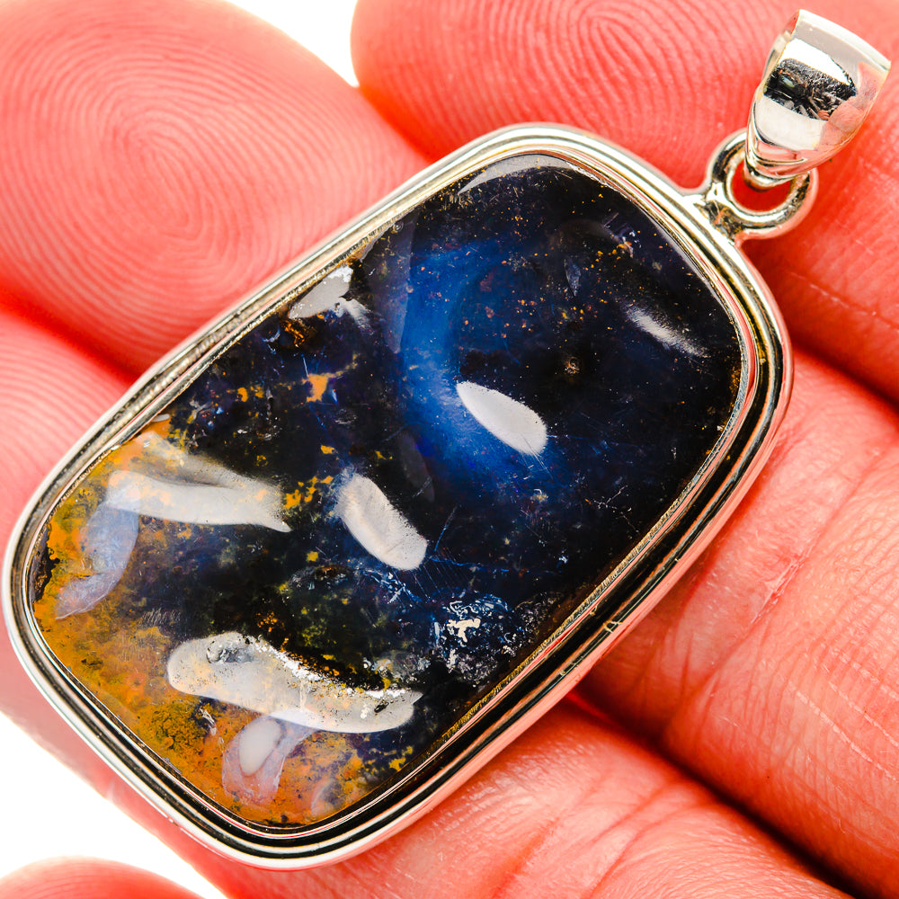 Boulder Opal Pendant 1 7/8" (925 Sterling Silver) PD38209
