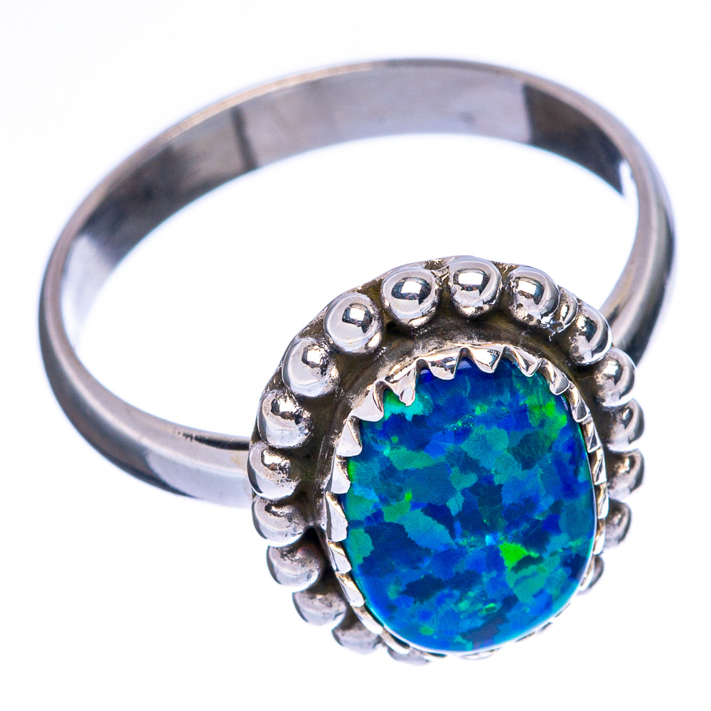 Synthetic Opal Ring Size 7.75 (925 Sterling Silver) R146080