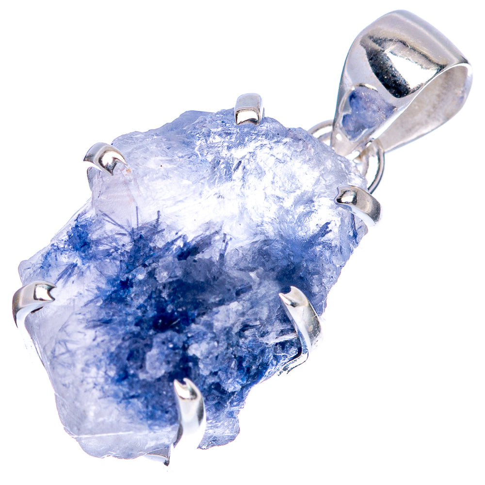 Rare Dumortierite Pendant 1 3/8" (925 Sterling Silver) P41549