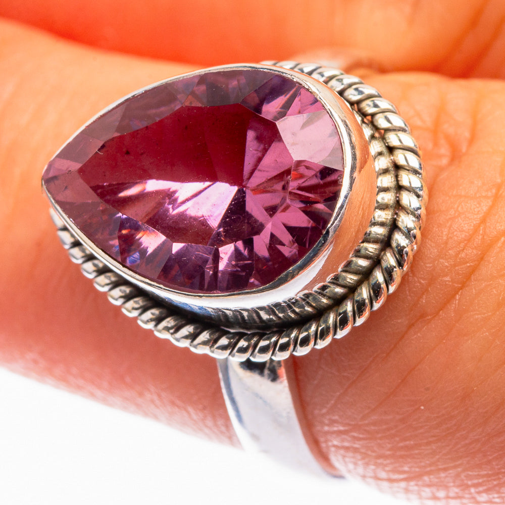Faceted Alexandrite (Lab.) Ring Size 7 (925 Sterling Silver) R142157