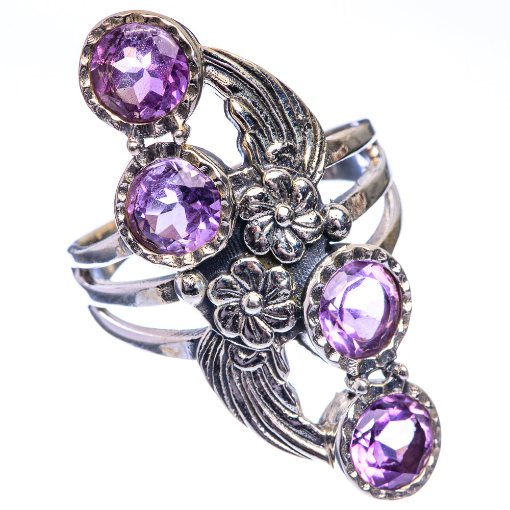 Faceted Amethyst Ring Size 8.75 (925 Sterling Silver) RING143319