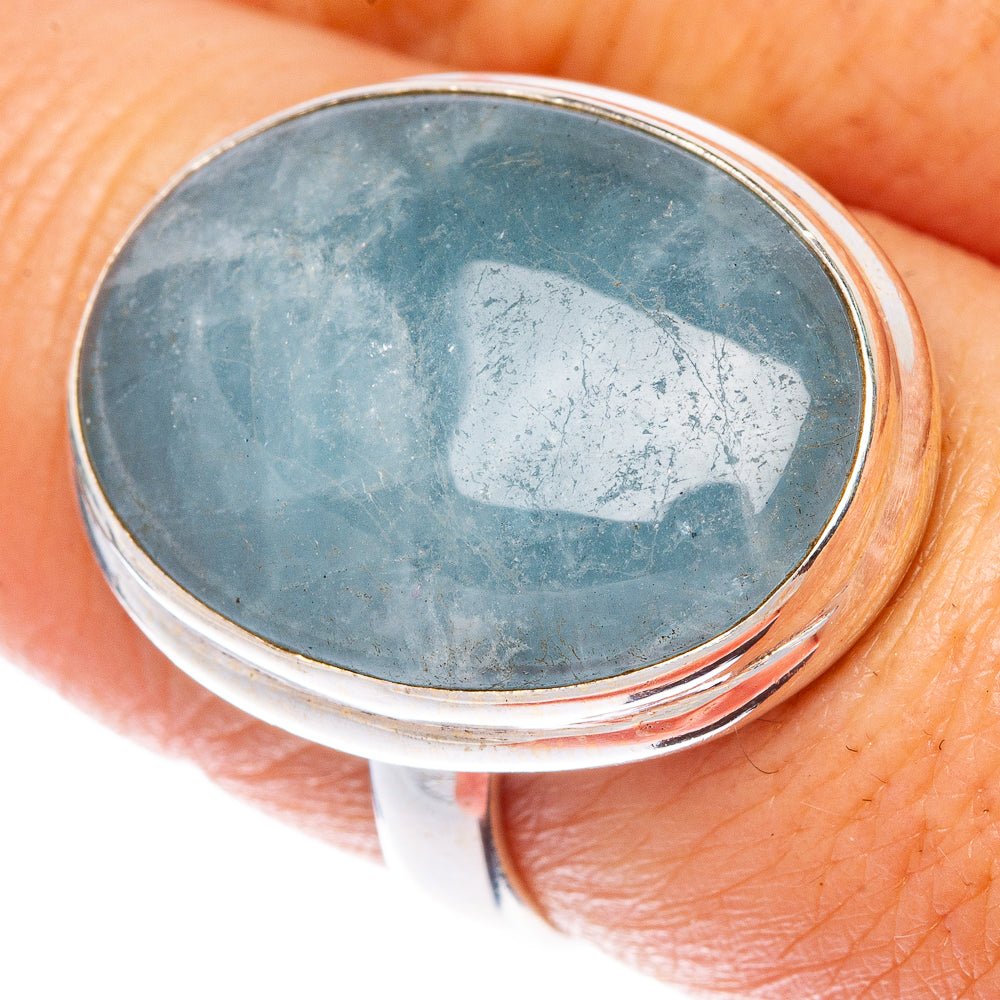 Aquamarine Ring Size 8 (925 Sterling Silver) R1492
