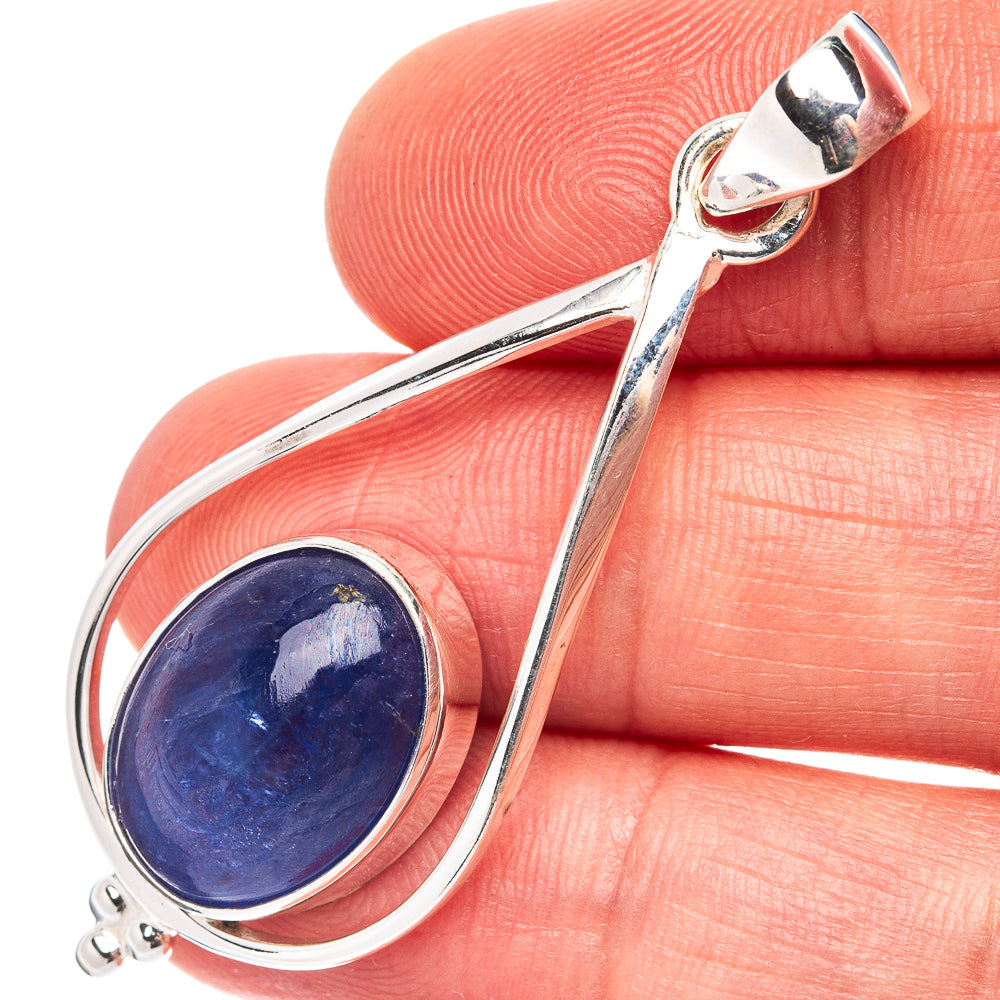 Rare Premium Tanzanite Pendant 2" (.925 Sterling Silver)