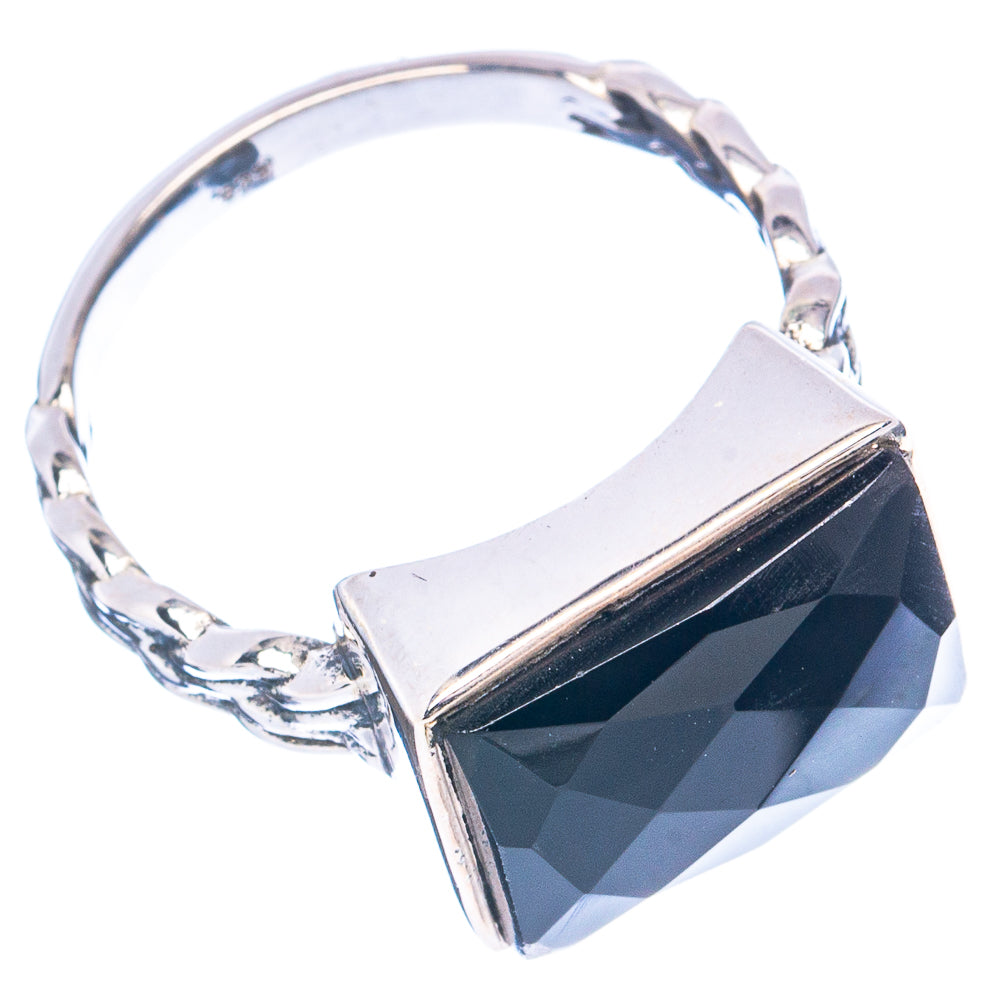 Black Onyx Ring Size 8.75 (.925 Sterling Silver)