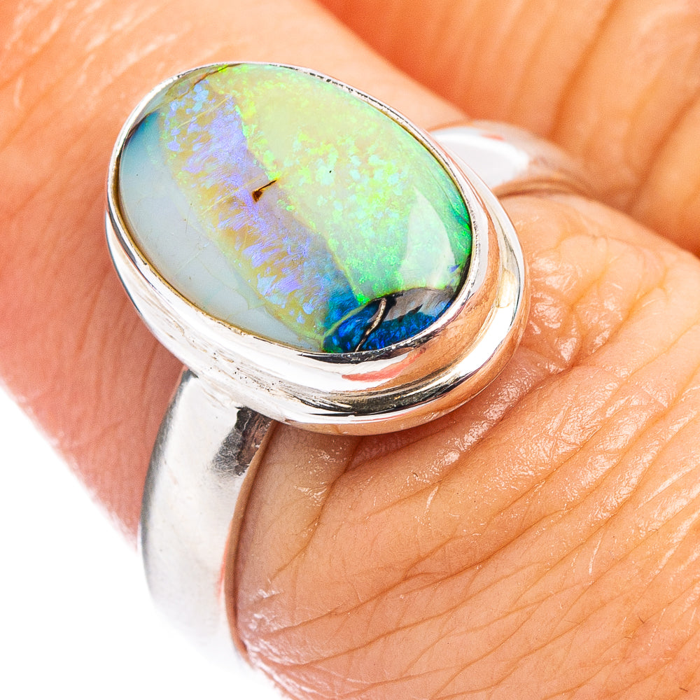 Rare Sterling Opal Ring Size 7 (.925 Sterling Silver)