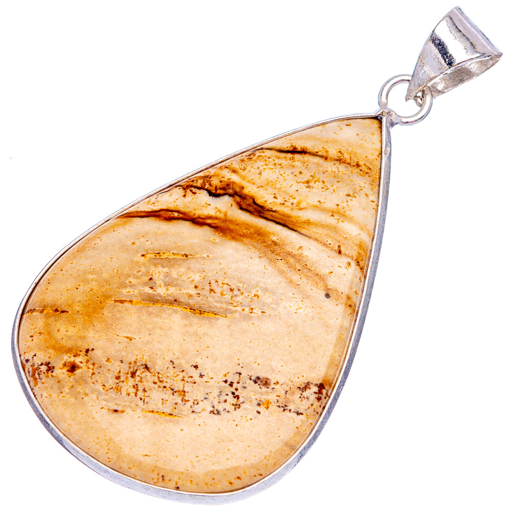 Picture Jasper Pendant 2 1/8" (Silver Plated)