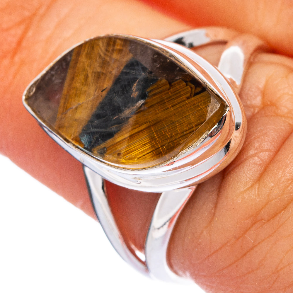 Rare Full Star Rutilated Quartz Ring Size 6.25 (925 Sterling Silver) R145594