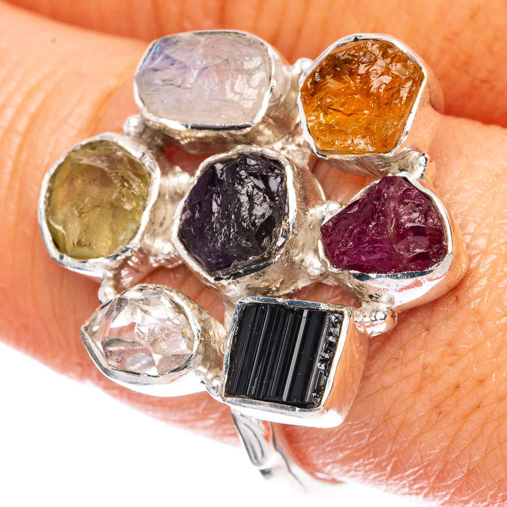 Premium Multi-stone 925 Sterling Silver Ring Size 8.75 Ana Co R3601