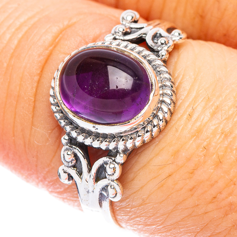 Amethyst Ring Size 7.75 (925 Sterling Silver) R146794
